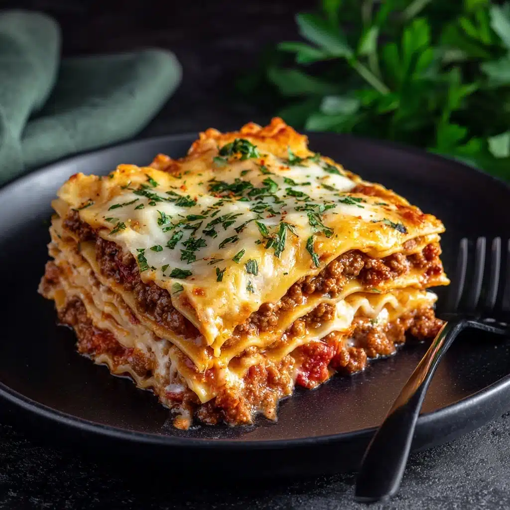 Classic Lasagna with Meat Sauce Recipe - Recipe Image