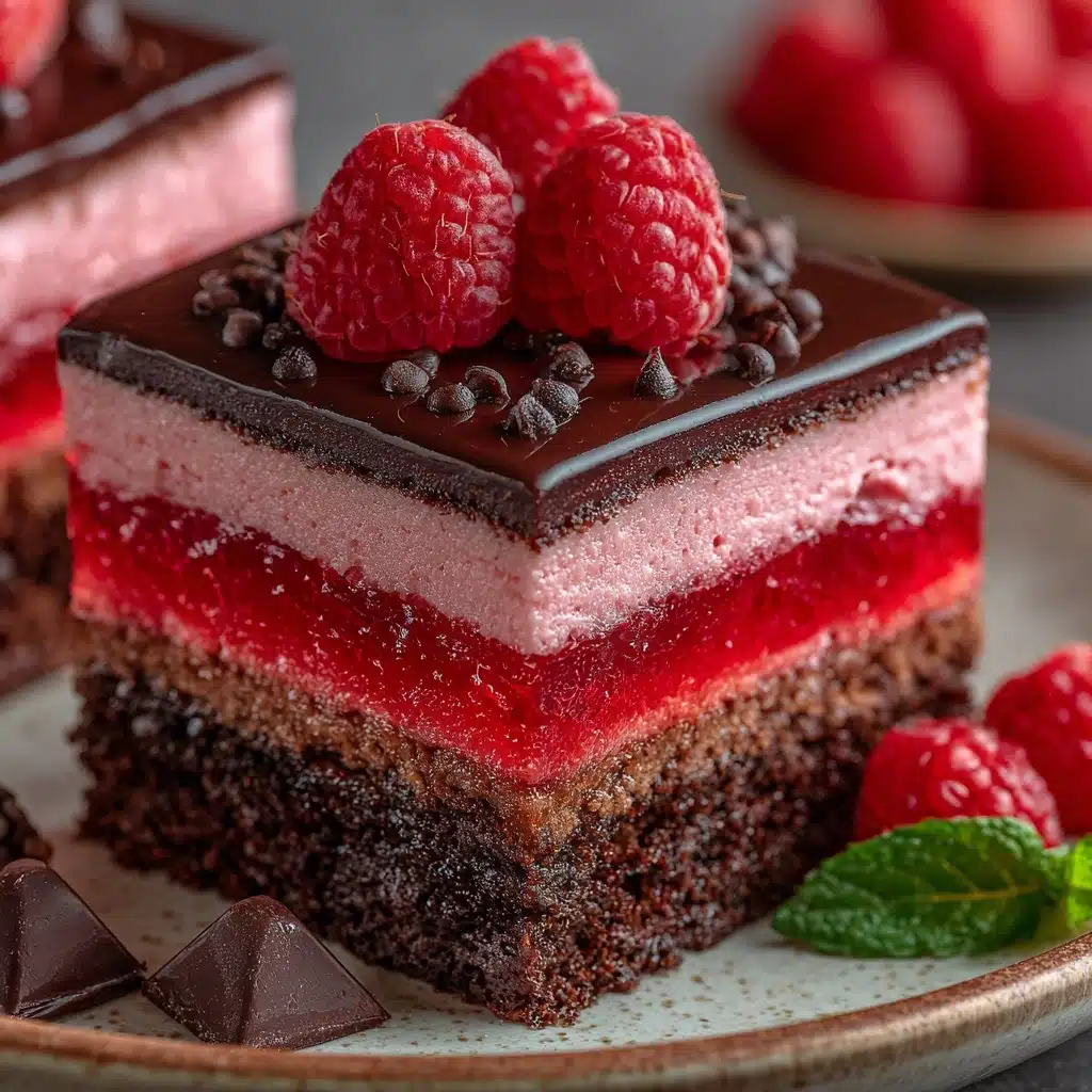 Heavenly Raspberry Chocolate Mousse Cake Recipe - Recipe Image