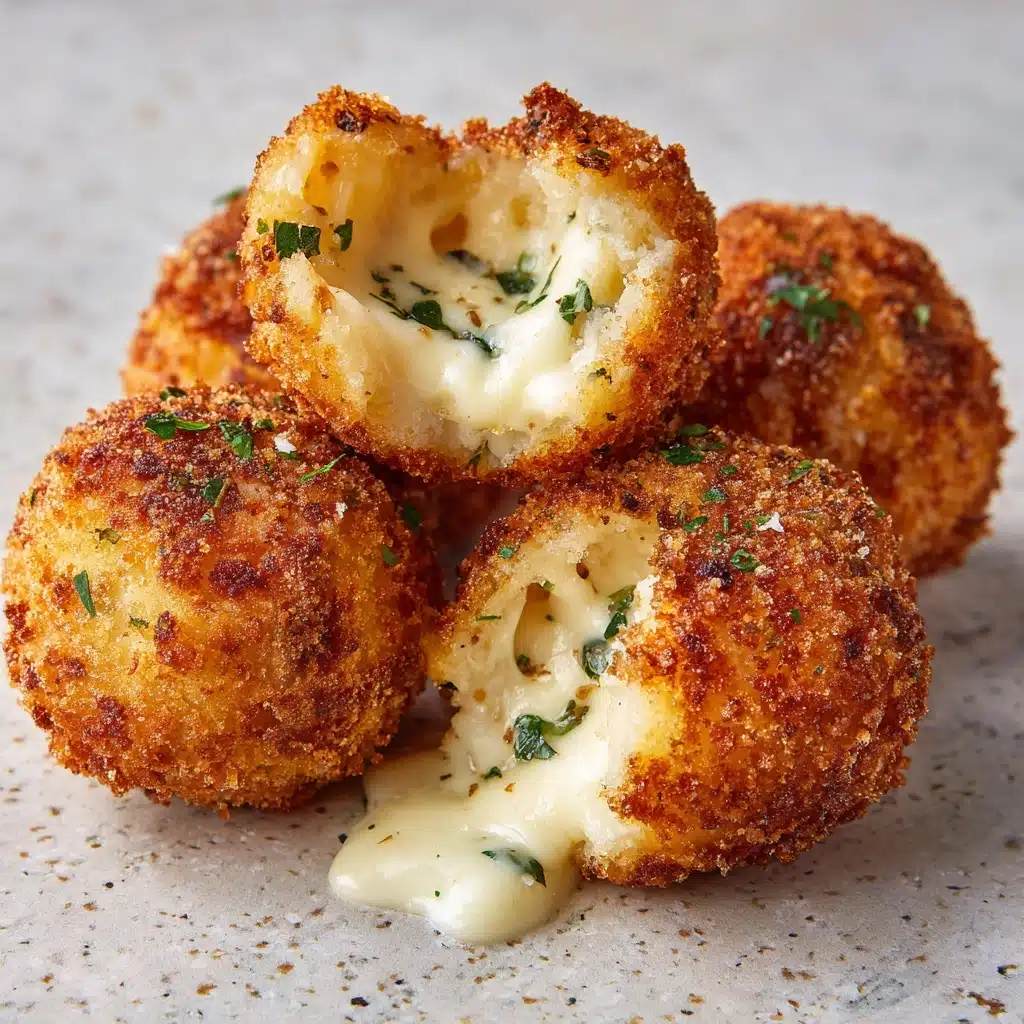 Cheesy Italian Arancini Balls Recipe - Recipe Image