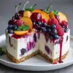 Summer Berry and Peach Cheesecake Recipe