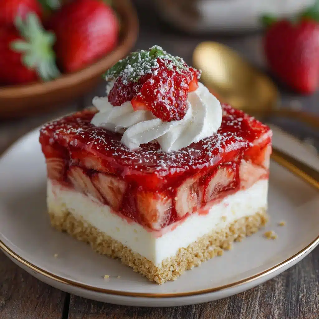 No-Fuss Strawberry Cheesecake Dump Cake Recipe - Recipe Image