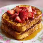Creamy Strawberry Cheesecake Stuffed French Toast Recipe