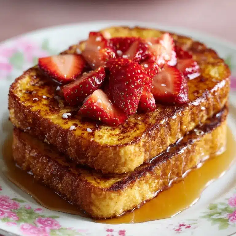 Creamy Strawberry Cheesecake Stuffed French Toast Recipe