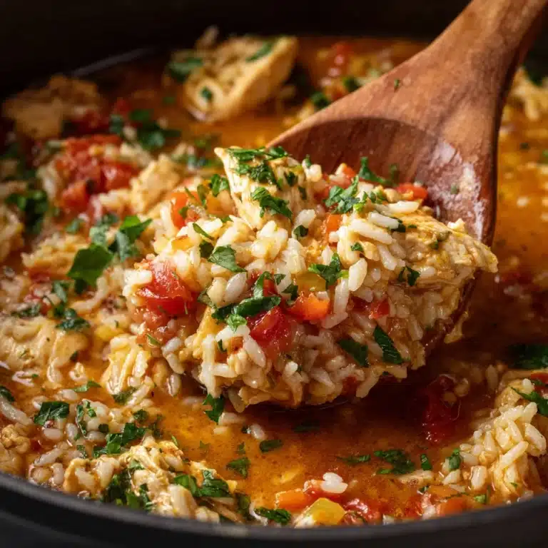 Easy One Pot Queso Chicken and Rice Recipe
