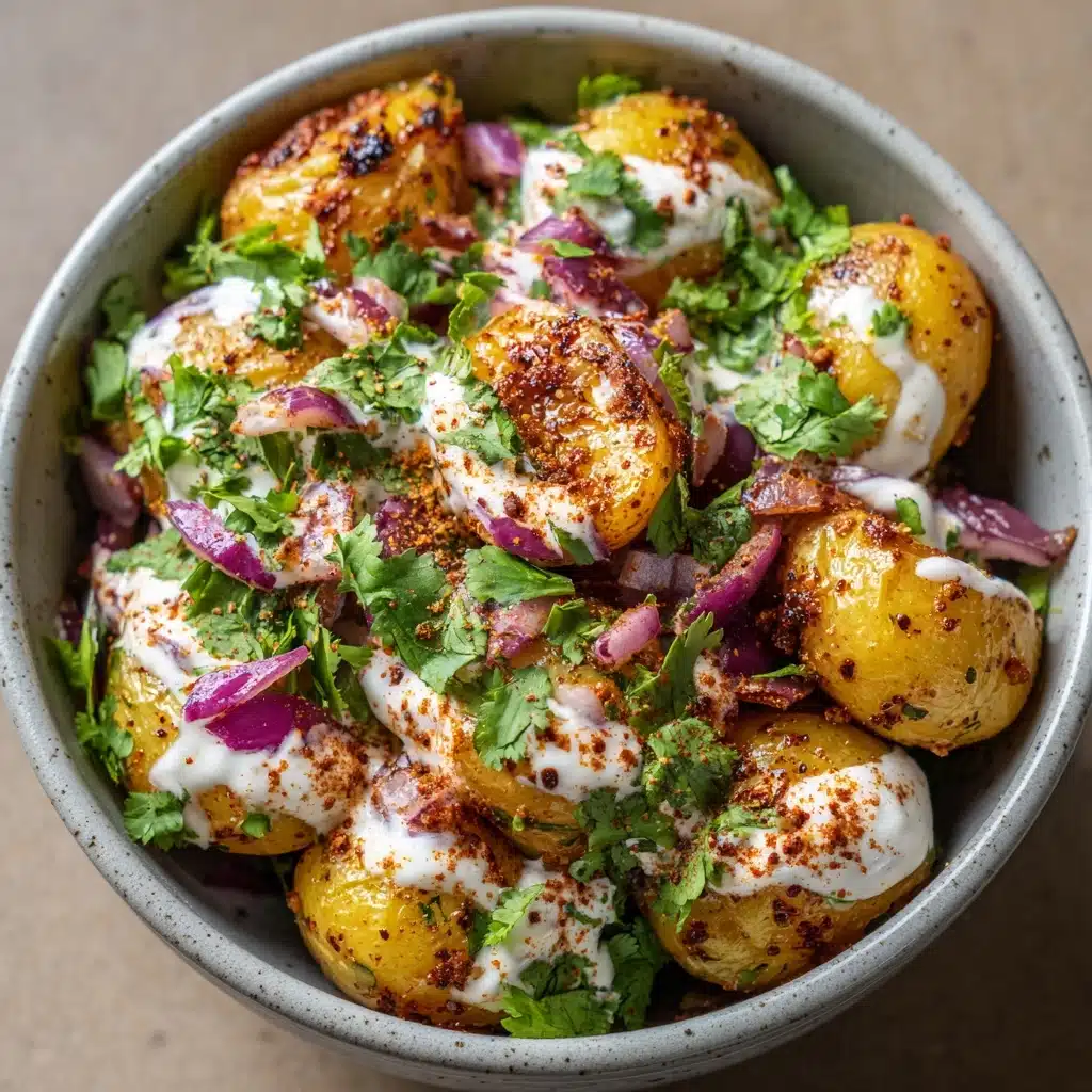 Chaat Masala Potatoes with Yoghurt Recipe