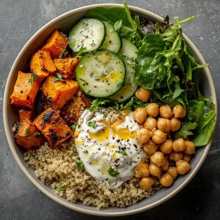 Chickpea & Sweet Potato Grain Bowls Recipe