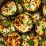 Cheesy Garlic Zucchini Steaks Recipe