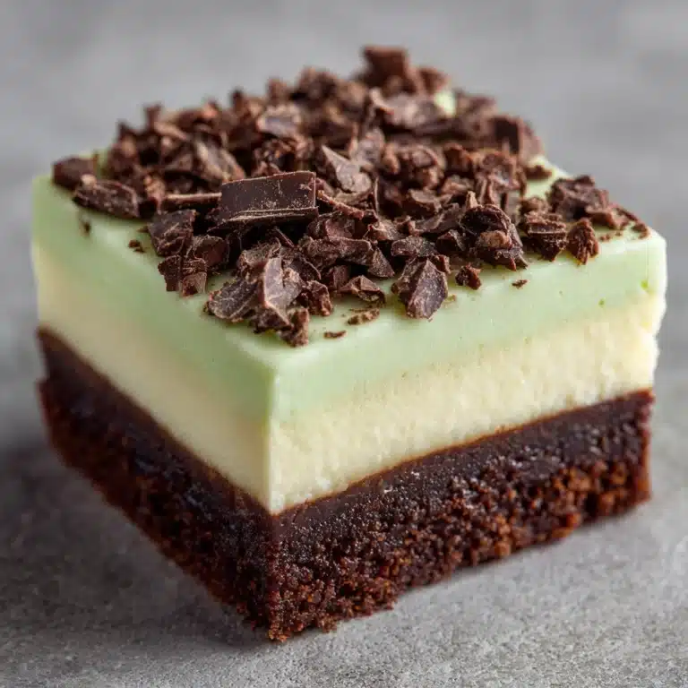 Grasshopper Cheesecake Bars Recipe