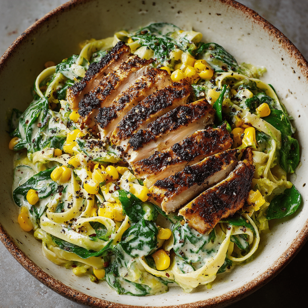 Creamy Roasted Poblano Pasta Recipe