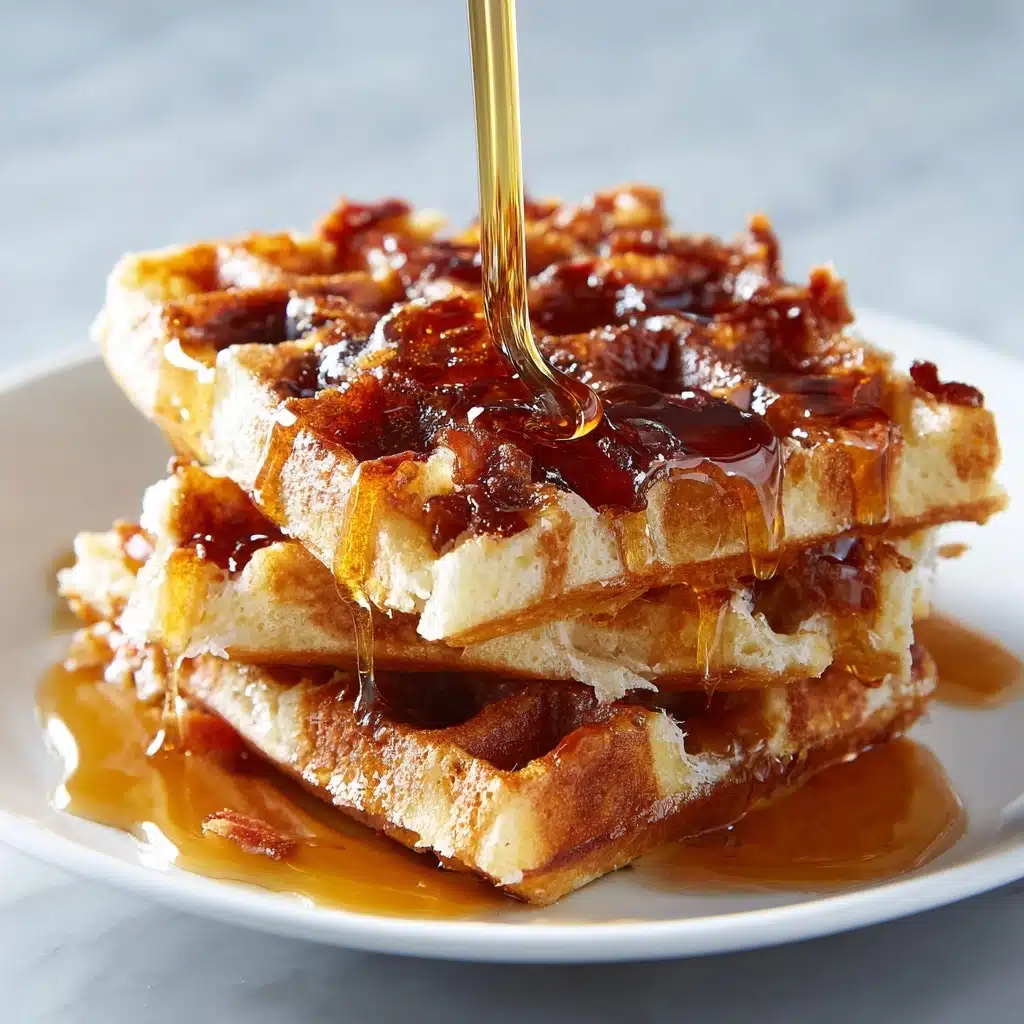 Cornbread Waffle Bites with Honey Butter Syrup Recipe - Recipe Image