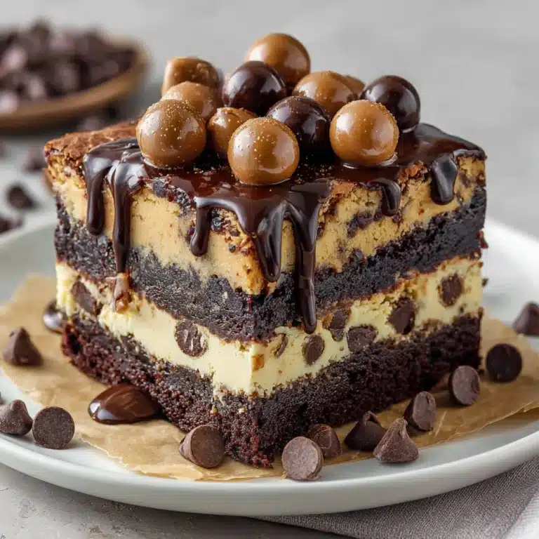 Cookie Dough Brownie Cake Recipe