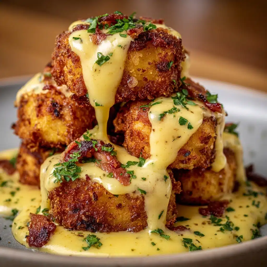 Grilled Shrimp and Cheddar Grit Fritters with Smoky Cream Recipe - Recipe Image