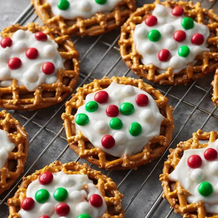 Pretzel M&M Hugs Christmas Recipe