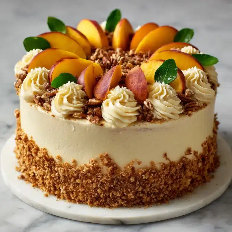 Easy Brown Sugar Peach Cake Recipe