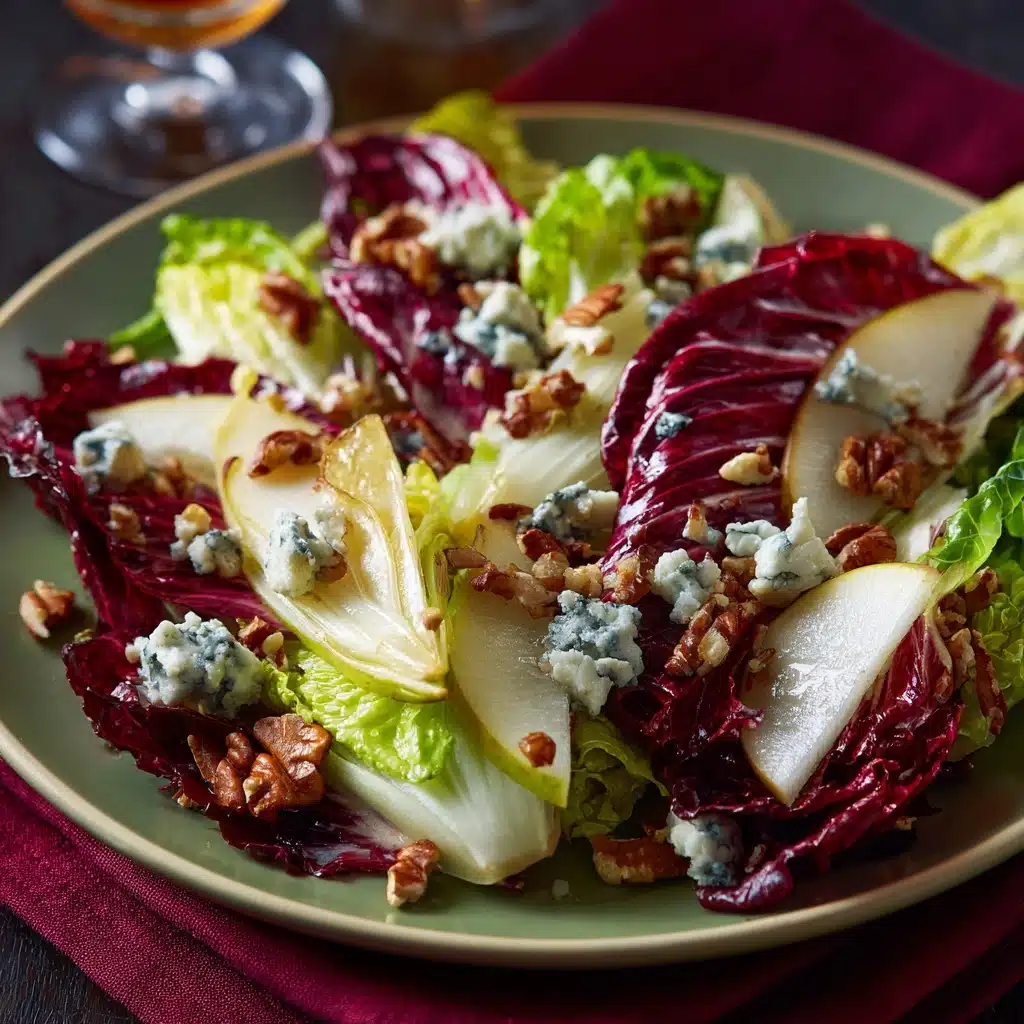 Blue Cheese, Walnut, and Chicory Salad Recipe - Recipe Image