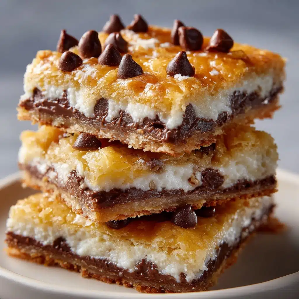 Ricotta Chocolate Chip Pastry Squares Recipe - Recipe Image
