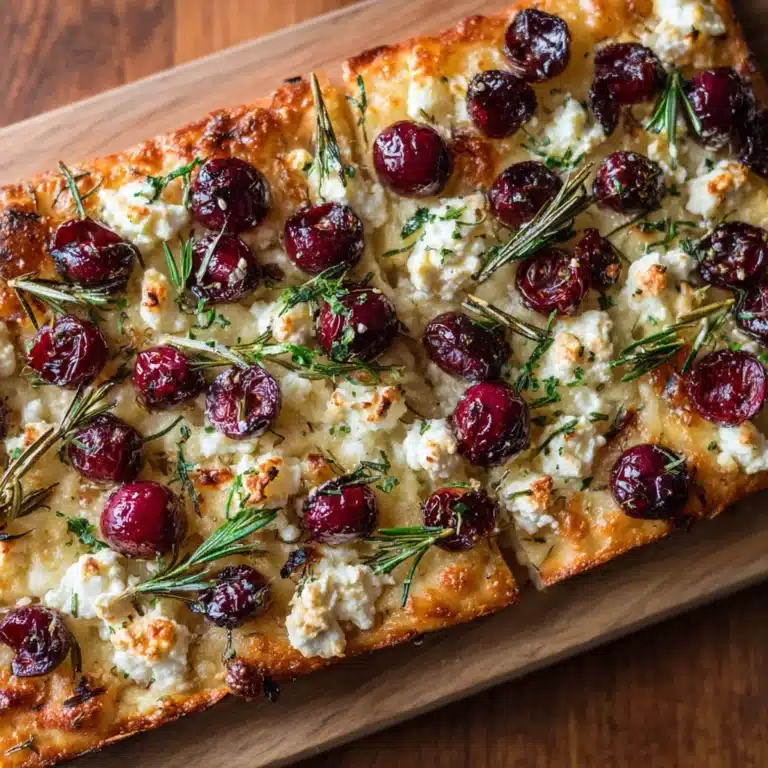 Roasted Cranberry and Goat Cheese Flatbread Recipe