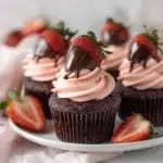 Chocolate Covered Strawberry Cupcakes Recipe