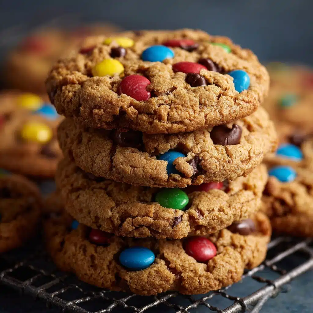 Soft and Chewy Triple Chocolate M\&M Cookies Recipe - Recipe Image