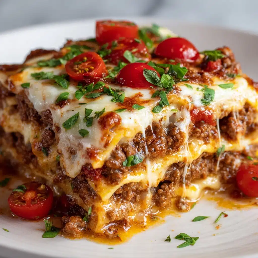 Beef Pizza Pie Recipe - Recipe Image