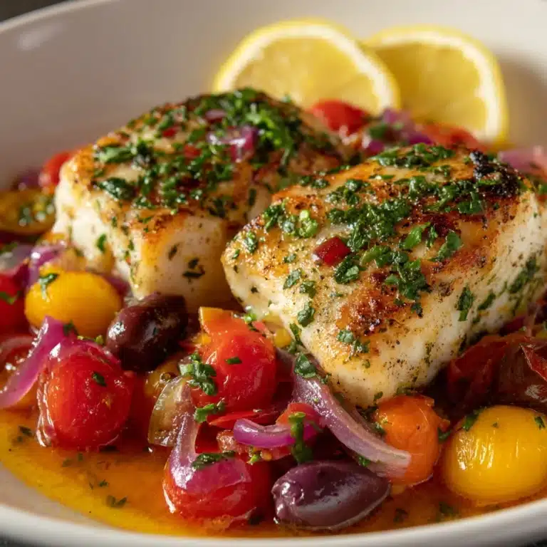 Mediterranean Baked Fish Recipe