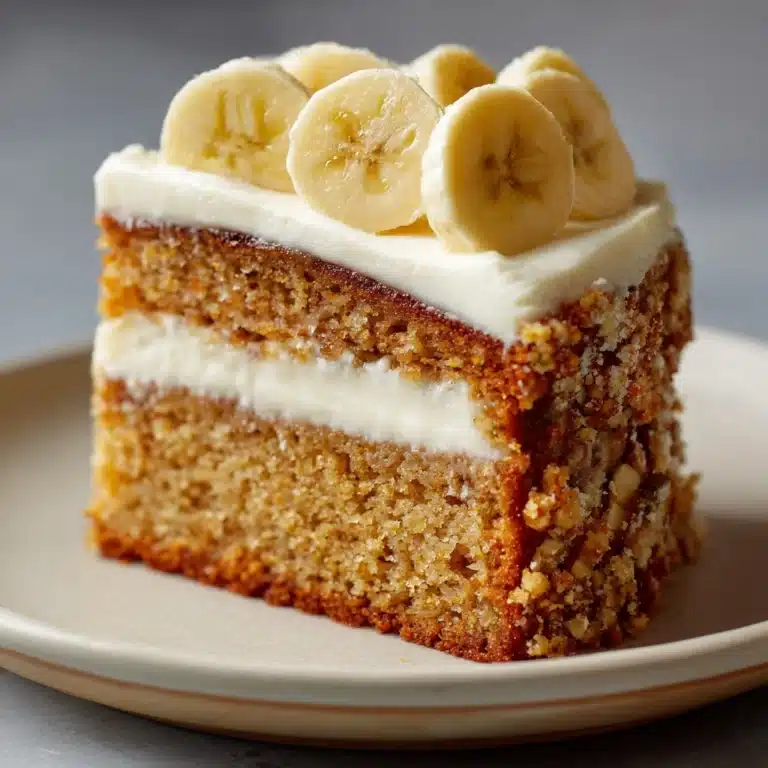 Banana Bread Cake with Cream Cheese Frosting Recipe