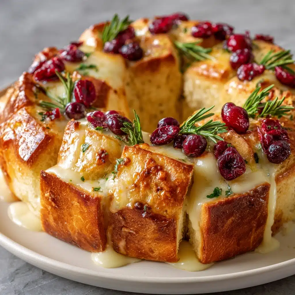 Pull-Apart Sourdough Brie and Cranberry Bread Recipe - Recipe Image