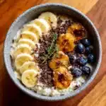 Caramelized Banana Split Overnight Oats Recipe