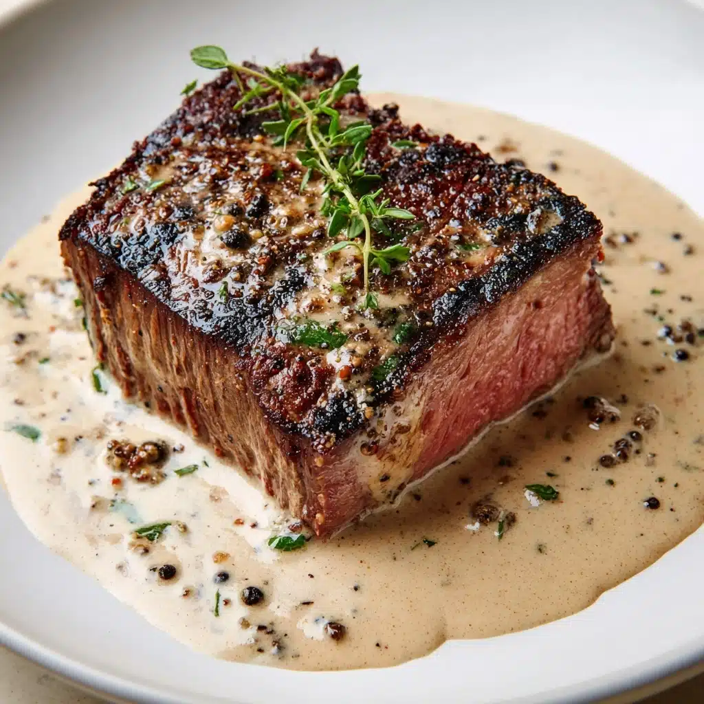 Creamy Garlic Sauce Steak Recipe - Recipe Image