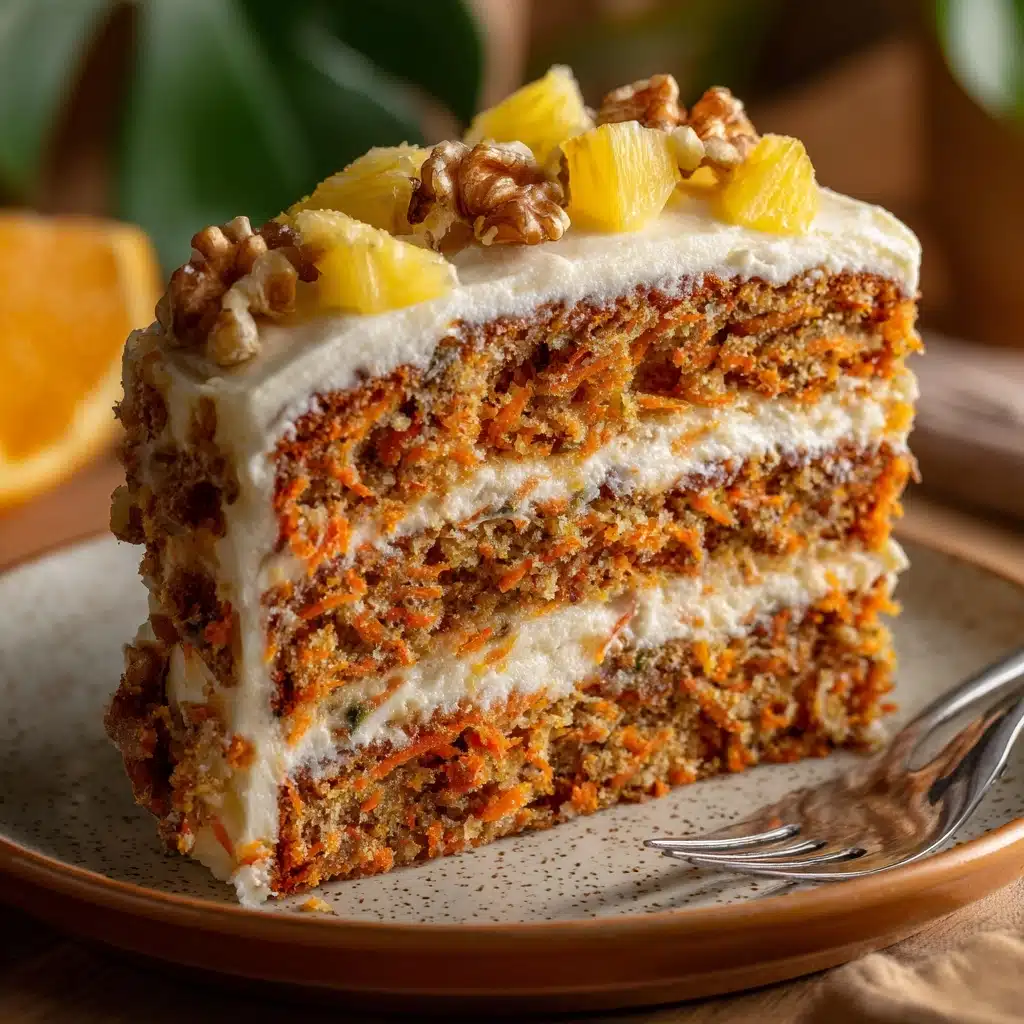 Pineapple Carrot Cream Cake Recipe - Recipe Image