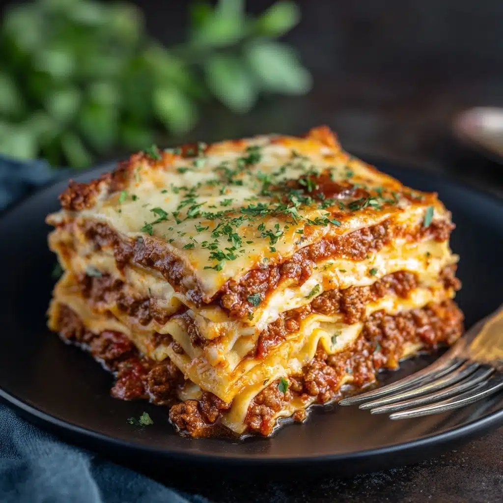 Classic Lasagna with Meat Sauce Recipe - Recipe Image