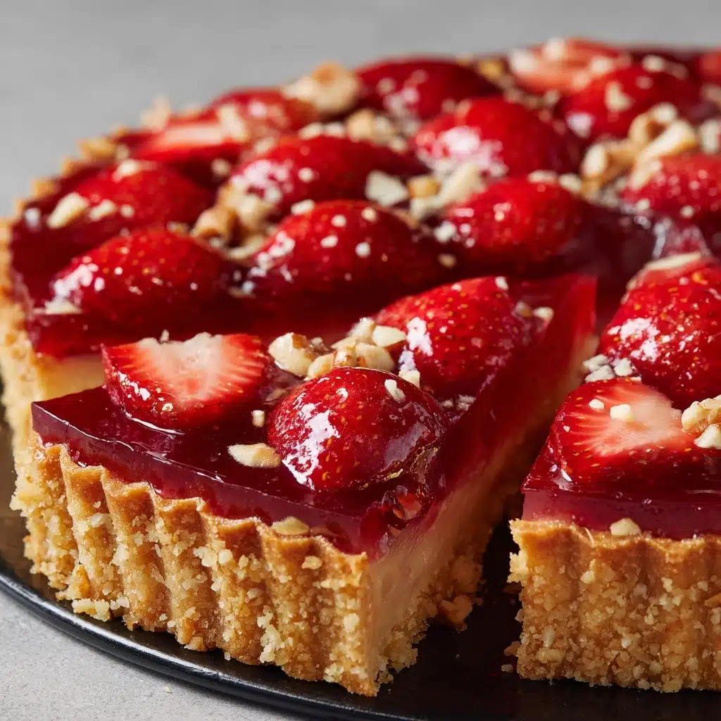 Fresh Strawberry Pie with a Pretzel-Pecan Crust Recipe