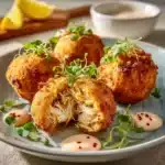 Crab Beignets with Remoulade Dipping Sauce Recipe