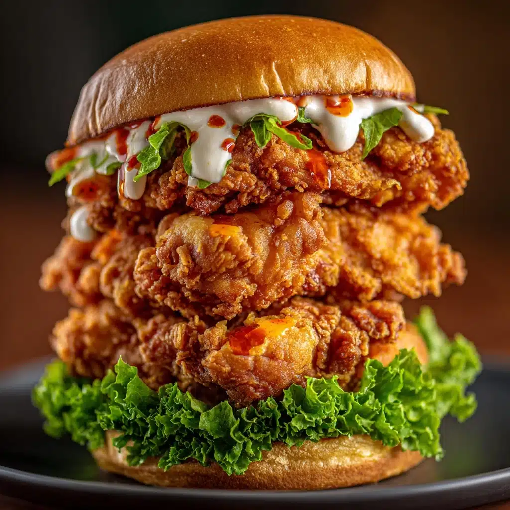Spicy Crispy Chicken Burger Recipe - Recipe Image