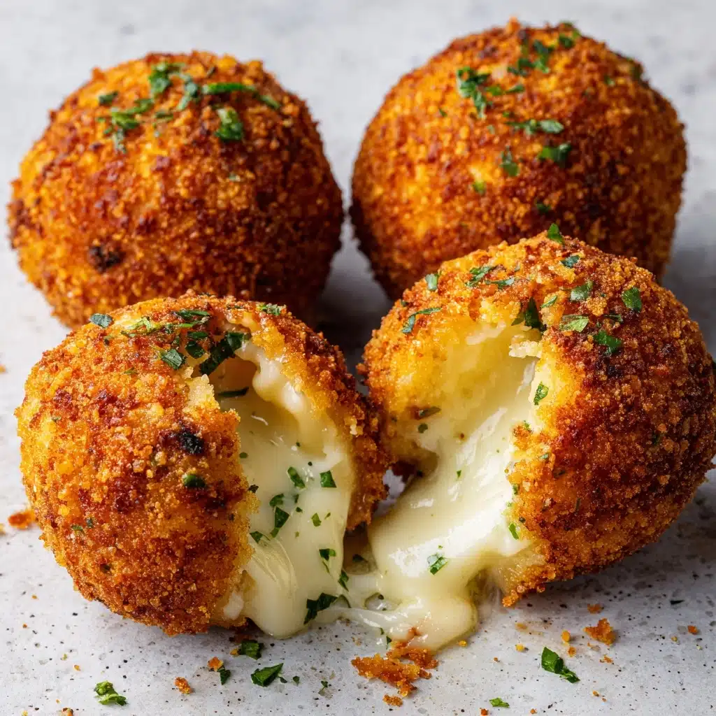 Cheesy Italian Arancini Balls Recipe