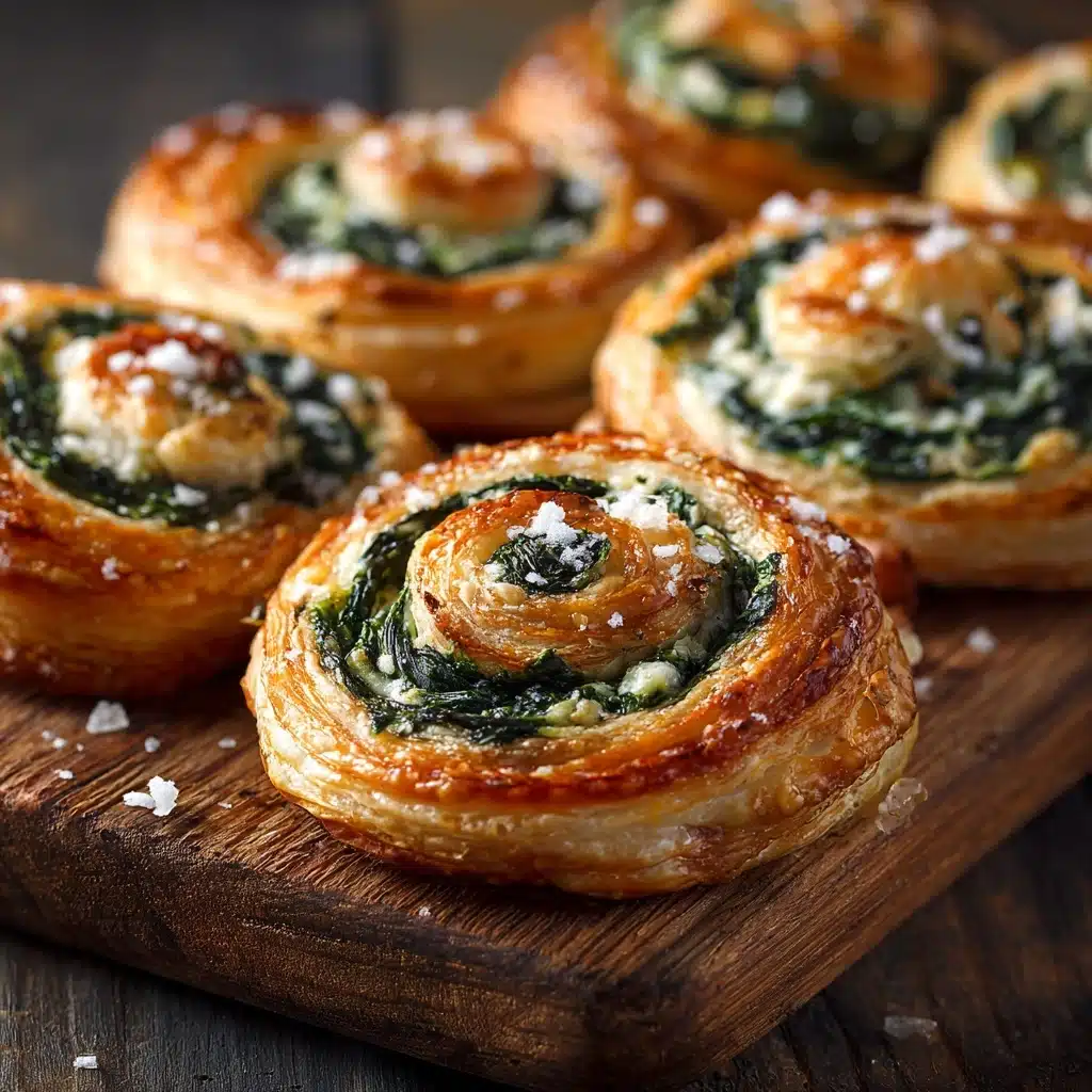 Spinach and Feta Puff Pastry Twists Recipe - Recipe Image