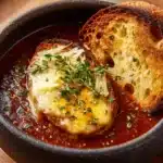 Tomato Soup with Cheese and Onion Toast Recipe