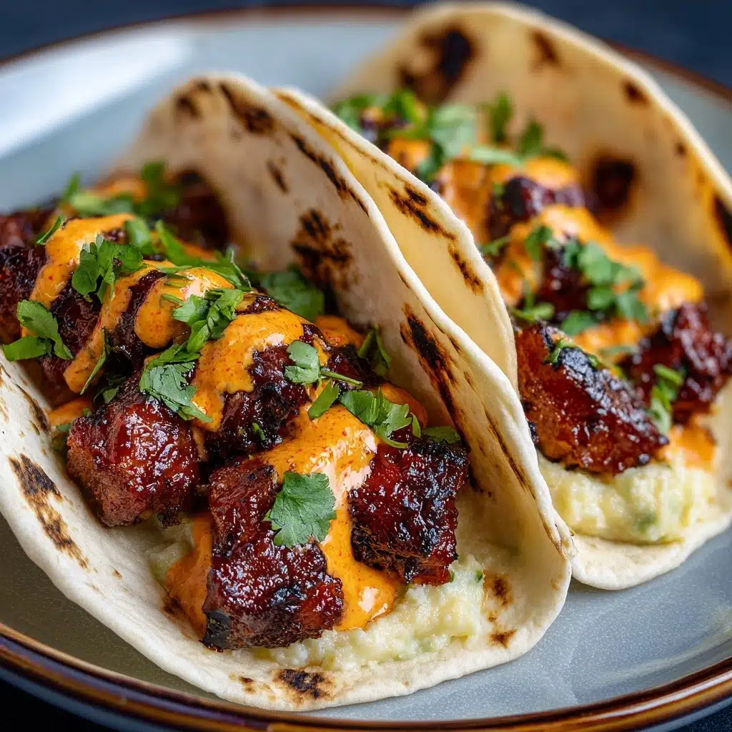 Garlic Butter Honey BBQ Beef Tacos Recipe