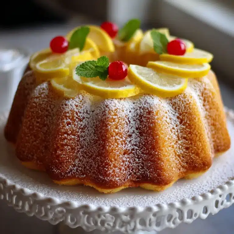 Extreme Lemon Bundt Cake Recipe