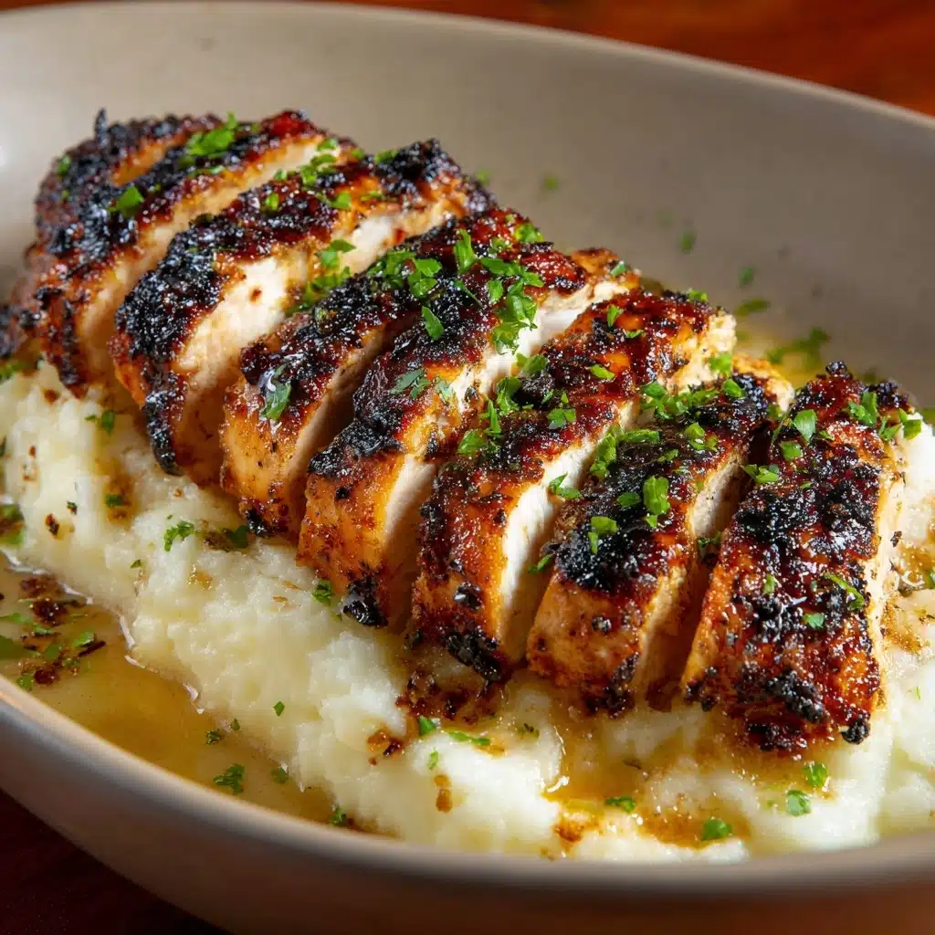 Garlic Parmesan Chicken & Steak Bake with Cheesy Loaded Mashed Potatoes Recipe - Recipe Image
