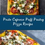 Pesto Caprese Puff Pastry Pizza Recipe