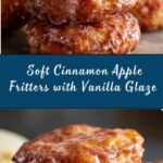 Soft Cinnamon Apple Fritters with Vanilla Glaze Recipe