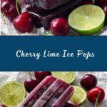 Cherry Lime Ice Pops Recipe