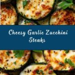 Cheesy Garlic Zucchini Steaks Recipe
