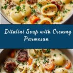 Cozy Ditalini Soup with Creamy Parmesan and Italian Sausage Recipe
