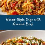 Greek-Style Orzo with Ground Beef Recipe