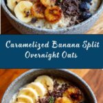 Caramelized Banana Split Overnight Oats Recipe