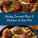 One Pot Sticky Coconut Rice & Chicken Recipe