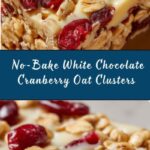 No-Bake White Chocolate Cranberry Oat Clusters Recipe