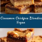 Vegan Cinnamon Chickpea Blondies Recipe